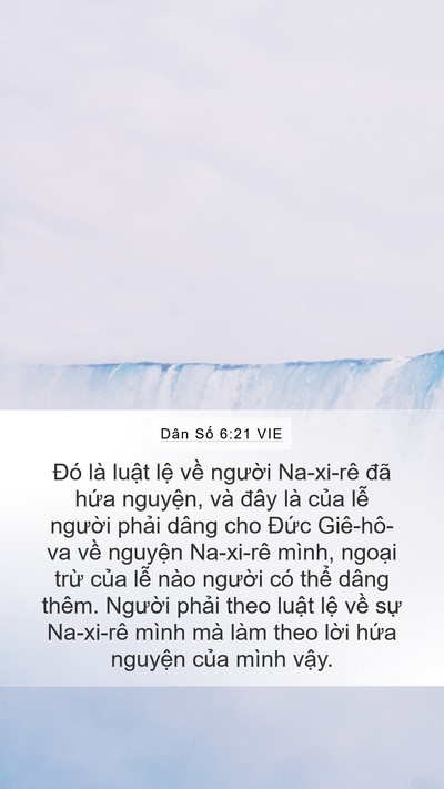 Dân Số 6:21 VIE Bible Verse Image