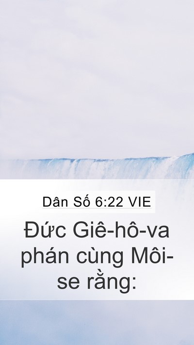Dân Số 6:22 VIE Bible Verse Image