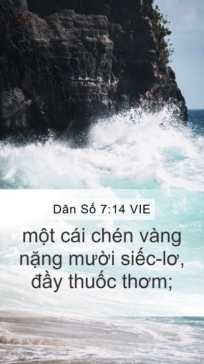 Dân Số 7:14 VIE Bible Verse Image