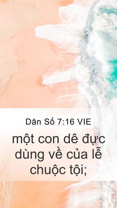 Dân Số 7:16 VIE Mobile Phone Wallpaper - một con dê đực dùng về của lễ - Mobile Bible Verse Wallpaper