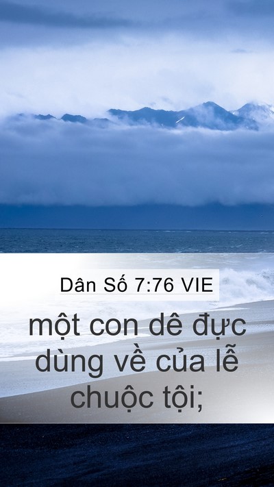 Dân Số 7:76 VIE Mobile Phone Wallpaper - một con dê đực dùng về của lễ - Mobile Bible Verse Wallpaper