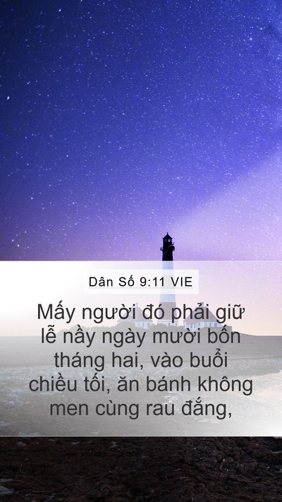 Dân Số 9:11 VIE Bible Verse Image