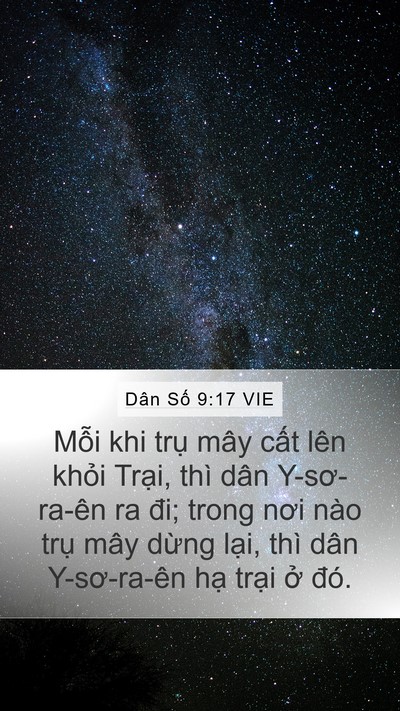 Dân Số 9:17 VIE Bible Verse Image