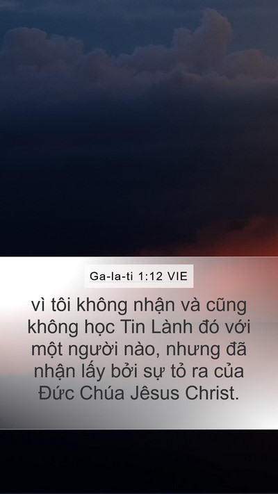 Ga-la-ti 1:12 VIE Bible Verse Image
