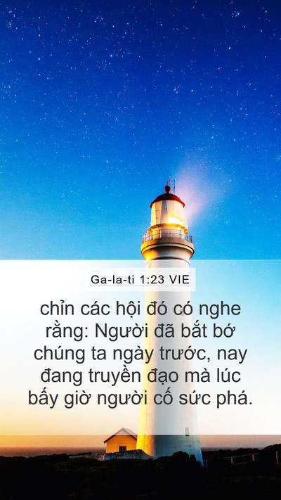 Ga-la-ti 1:23 VIE Mobile Phone Wallpaper - chỉn các hội đó có nghe rằng: Người - Mobile Bible Verse Wallpaper