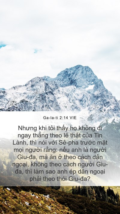 Ga-la-ti 2:14 VIE Bible Verse Image