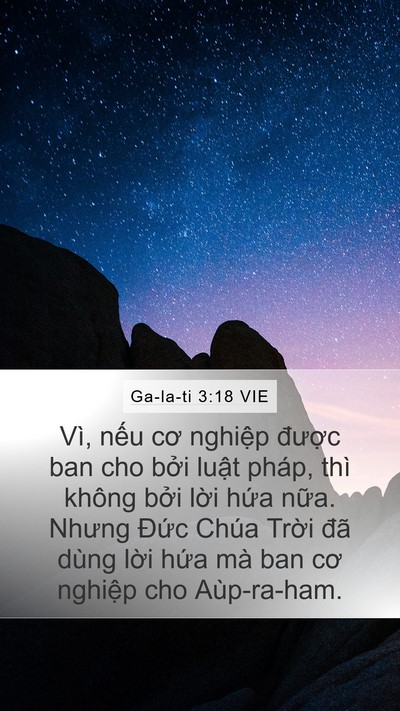 Ga-la-ti 3:18 VIE Bible Verse Image