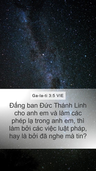 Ga-la-ti 3:5 VIE Bible Verse Image