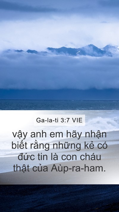 Ga-la-ti 3:7 VIE Bible Verse Image