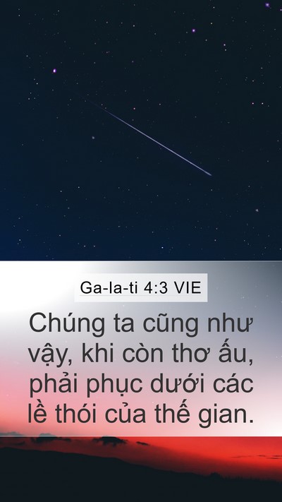 Ga-la-ti 4:3 VIE Bible Verse Image
