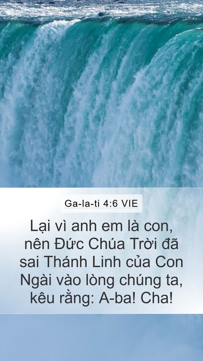 Ga-la-ti 4:6 VIE Bible Verse Image