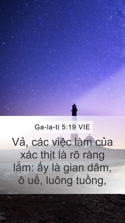 Ga-la-ti 5:19 VIE Bible Verse Image