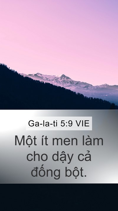 Ga-la-ti 5:9 VIE Bible Verse Image