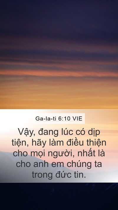 Ga-la-ti 6:10 VIE Bible Verse Image