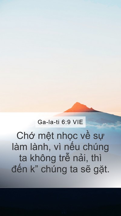 Ga-la-ti 6:9 VIE Bible Verse Image