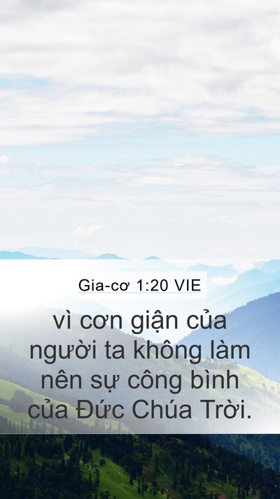 Gia-cơ 1:20 VIE Bible Verse Image