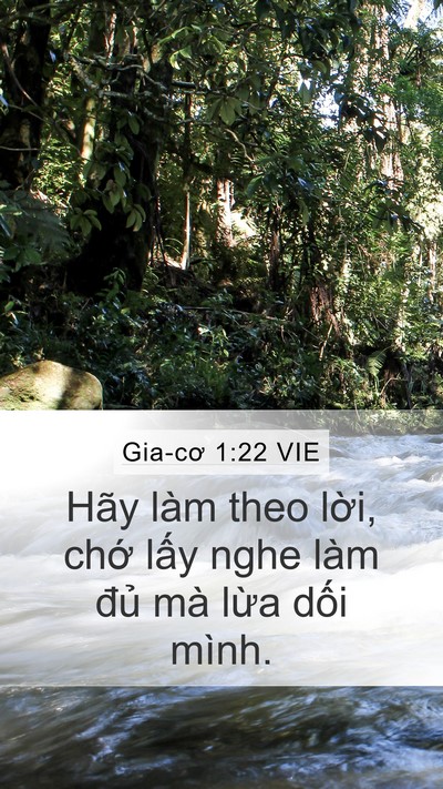 Gia-cơ 1:22 VIE Bible Verse Image