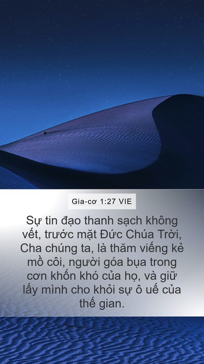 Gia-cơ 1:27 VIE Bible Verse Image