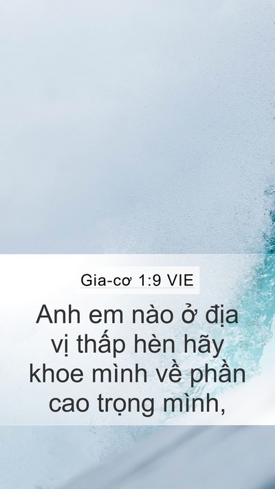 Gia-cơ 1:9 VIE Bible Verse Image
