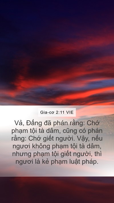 Gia-cơ 2:11 VIE Bible Verse Image