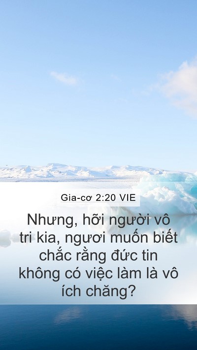 Gia-cơ 2:20 VIE Bible Verse Image