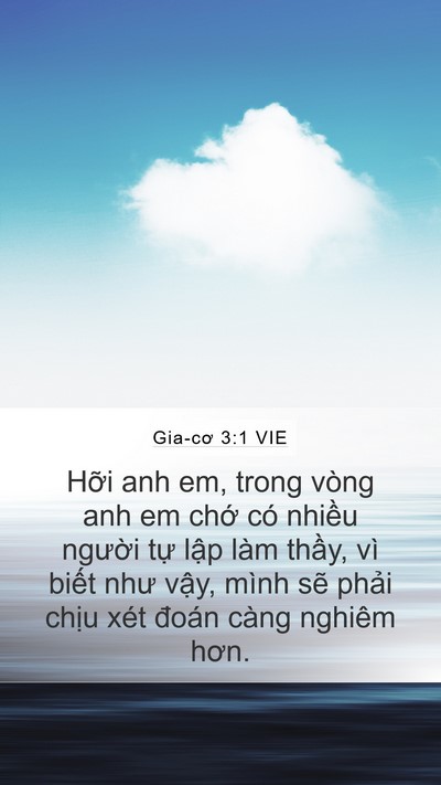 Gia-cơ 3:1 VIE Bible Verse Image