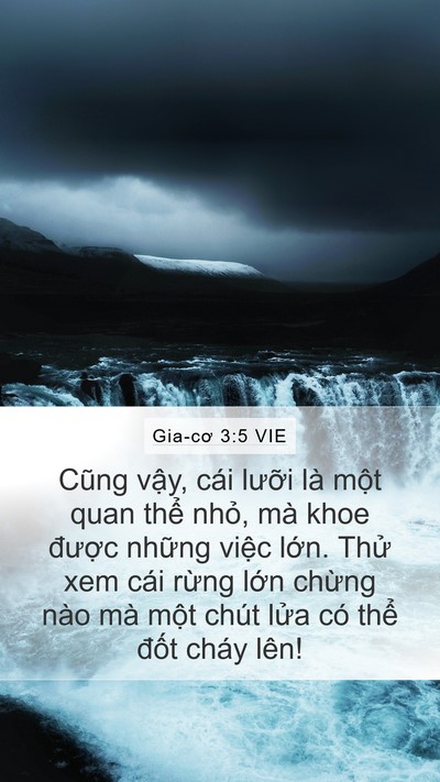 Gia-cơ 3:5 VIE Bible Verse Image