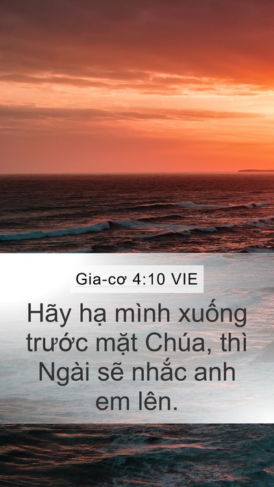 Gia-cơ 4:10 VIE Bible Verse Image