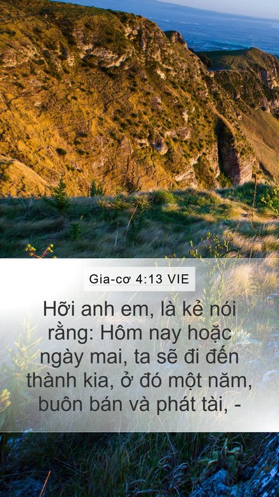 Gia-cơ 4:13 VIE Bible Verse Image