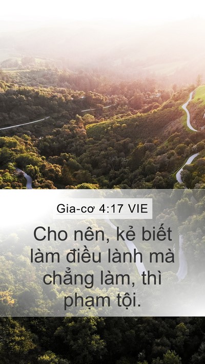 Gia-cơ 4:17 VIE Bible Verse Image