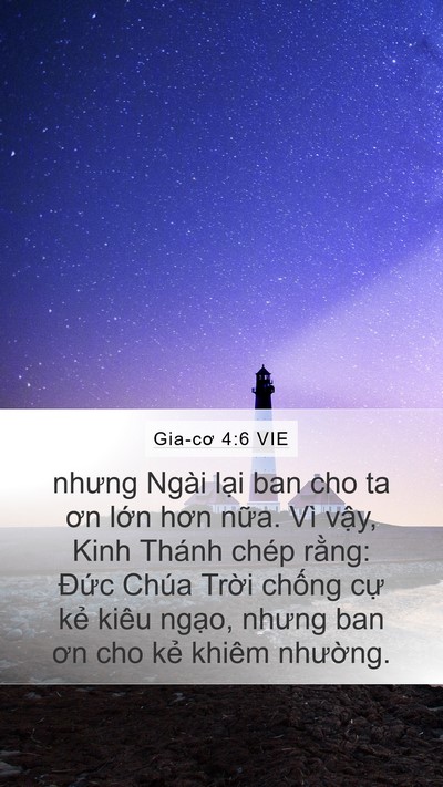 Gia-cơ 4:6 VIE Bible Verse Image