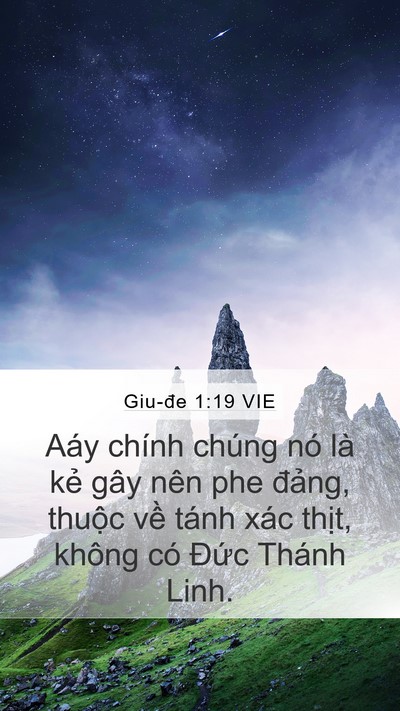 Giu-đe 1:19 VIE Bible Verse Image