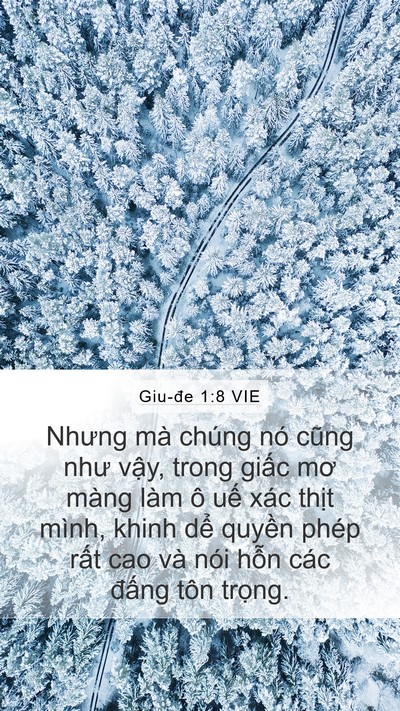 Giu-đe 1:8 VIE Mobile Phone Wallpaper - Nhưng mà chúng nó cũng như vậy, trong - Mobile Bible Verse Wallpaper