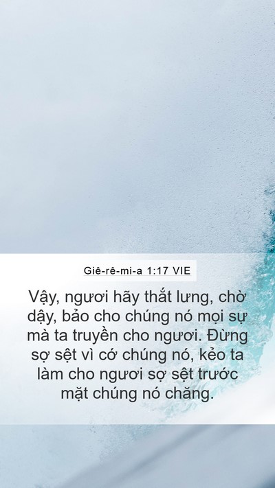 Giê-rê-mi-a 1:17 VIE Bible Verse Image