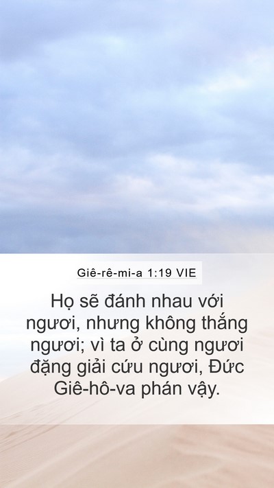 Giê-rê-mi-a 1:19 VIE Bible Verse Image