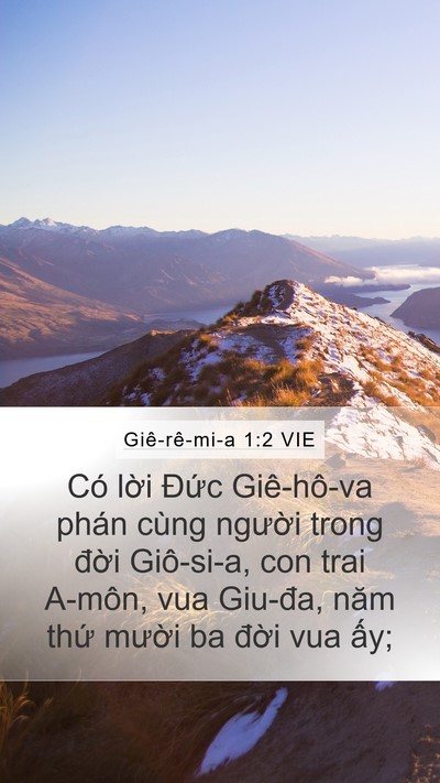 Giê-rê-mi-a 1:2 VIE Bible Verse Image