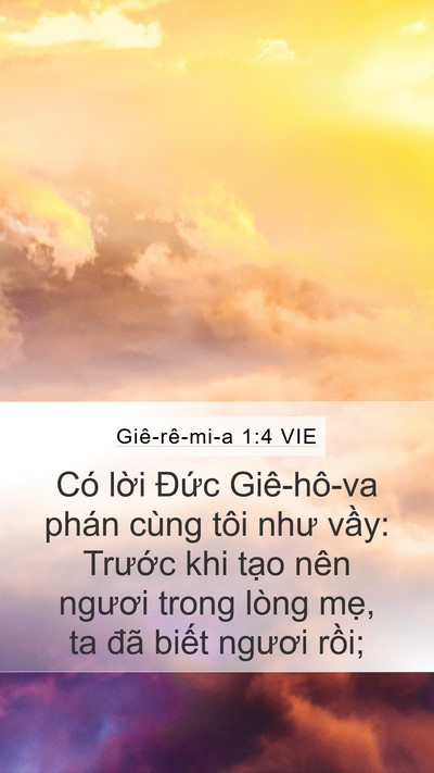 Giê-rê-mi-a 1:4 VIE Bible Verse Image