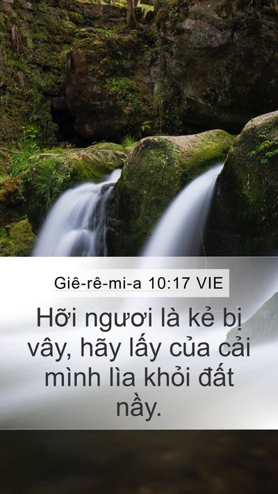 Giê-rê-mi-a 10:17 VIE Bible Verse Image