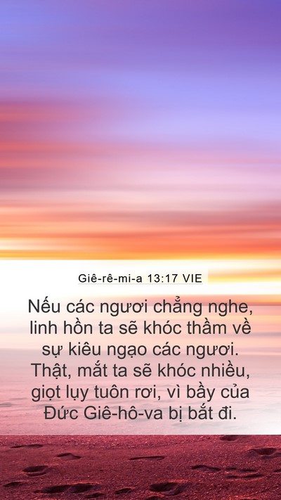 Giê-rê-mi-a 13:17 VIE Bible Verse Image