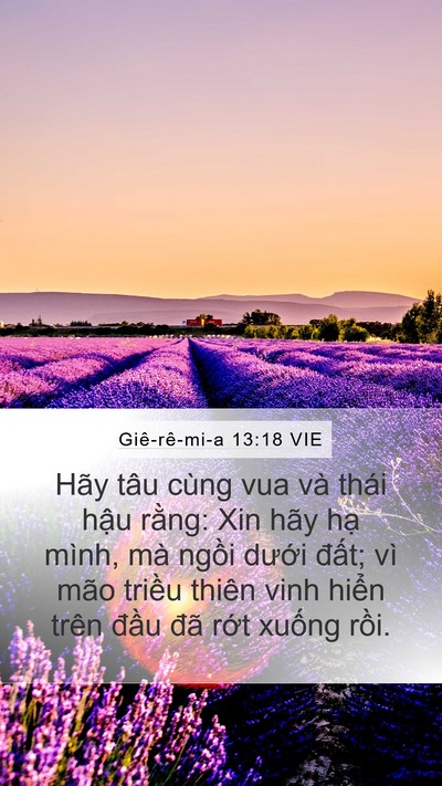 Giê-rê-mi-a 13:18 VIE Bible Verse Image