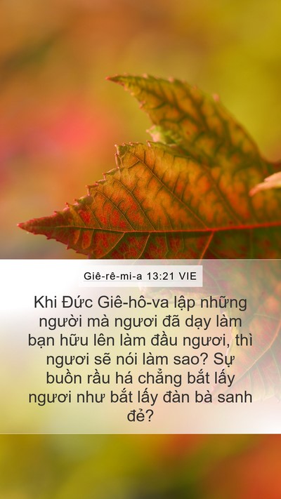 Giê-rê-mi-a 13:21 VIE Bible Verse Image