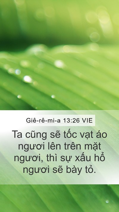 Giê-rê-mi-a 13:26 VIE Bible Verse Image