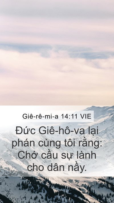 Giê-rê-mi-a 14:11 VIE Bible Verse Image