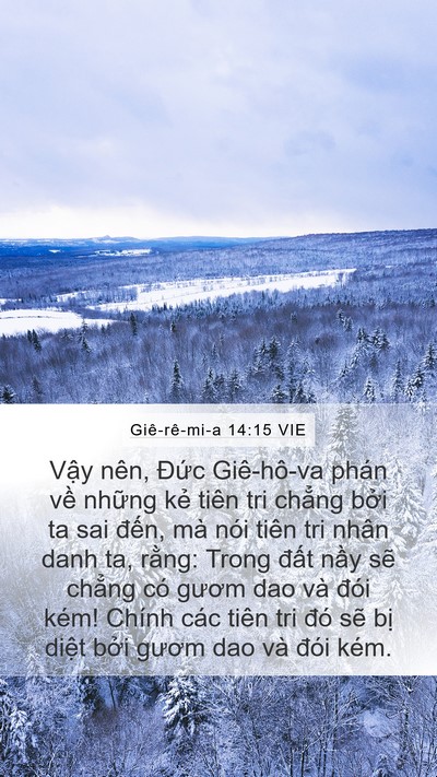 Giê-rê-mi-a 14:15 VIE Bible Verse Image