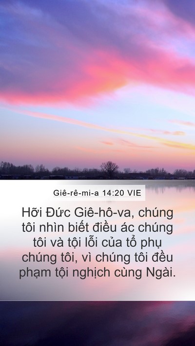 Giê-rê-mi-a 14:20 VIE Bible Verse Image