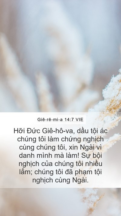 Giê-rê-mi-a 14:7 VIE Bible Verse Image