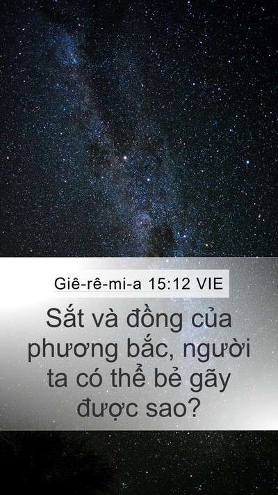 Giê-rê-mi-a 15:12 VIE Bible Verse Image