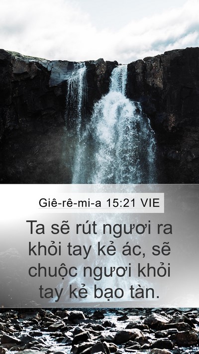 Giê-rê-mi-a 15:21 VIE Bible Verse Image