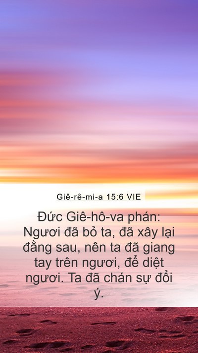 Giê-rê-mi-a 15:6 VIE Bible Verse Image