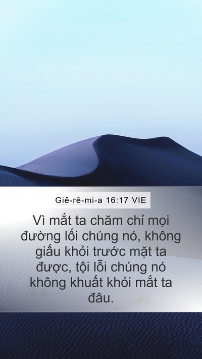 Giê-rê-mi-a 16:17 VIE Bible Verse Image